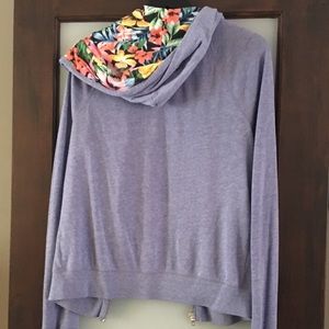 PINK Victoria's Secret Jackets & Coats - S PINK Lightweight Zip Up Hoodie with Florals PINK Victoria's Secret Jackets & Coats - S PINK Lightweight Zip Up Hoodie with Florals